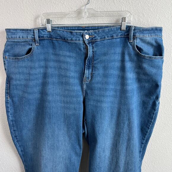 Old Navy Jeans Women's 28 Short Plus Size High Rise Loose Straight Leg Relaxed - Picture 2 of 6